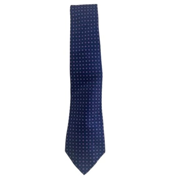Turnbull and Asser Navy/Purple Silk Tie - Picture 1 of 2